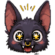 PIP, the Pingig bat, looking delighted to see you